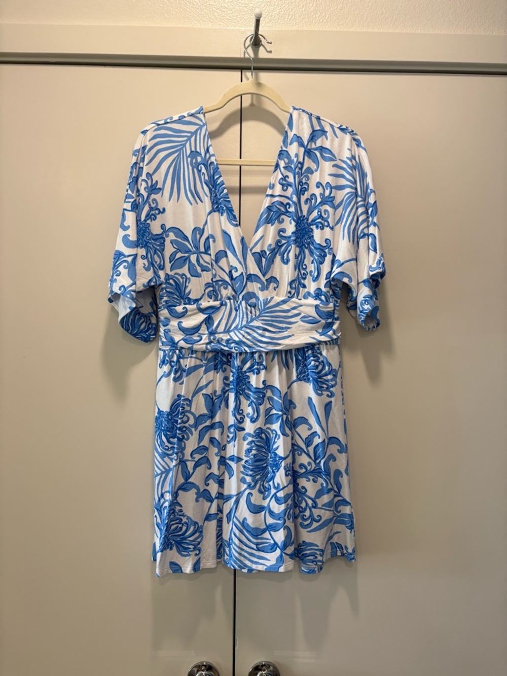 Lilly Pulitzer Blue and White Parigi Romper